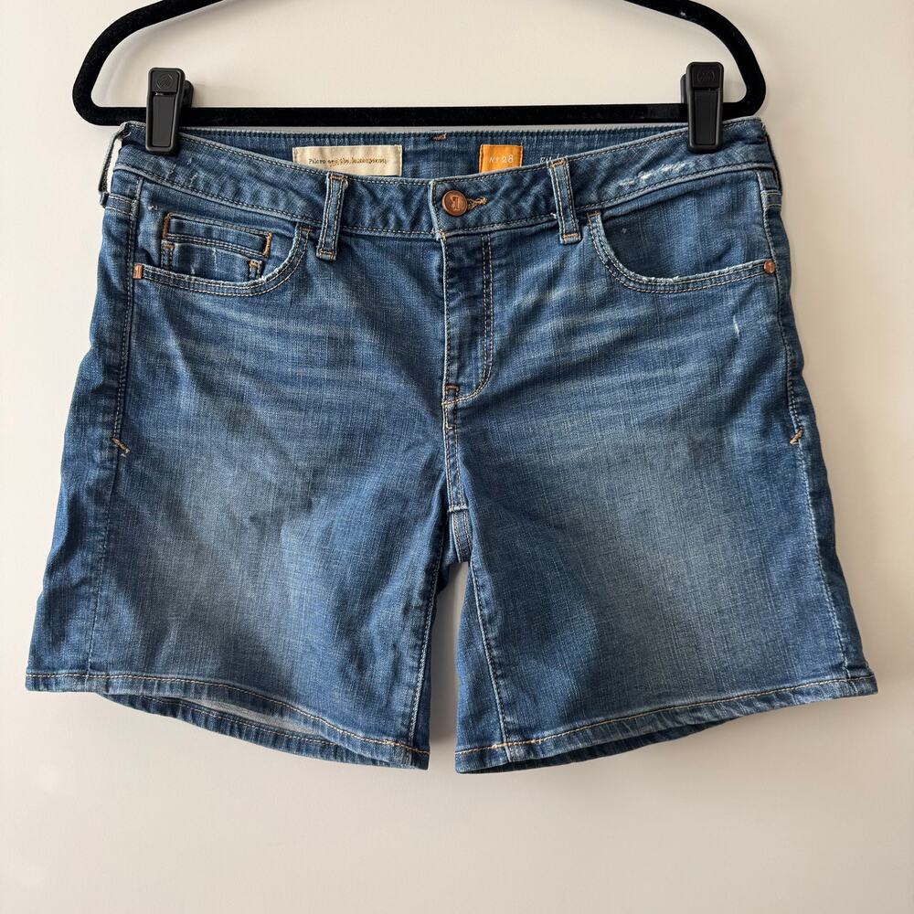PILCRO AND THE LETTERPRESS Stet Fit Denim Shorts Size 28